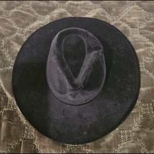 Wide Brim Hat With Moons Underside